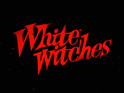 White Witches. Lettering for comic book. branding lettering logo