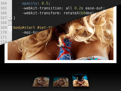 Photo gallery with CSS3 extravaganza