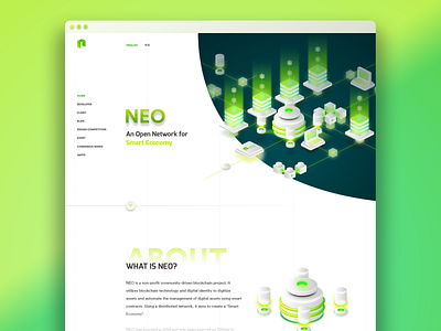 NEO Blockchain - Conceptual Web Design