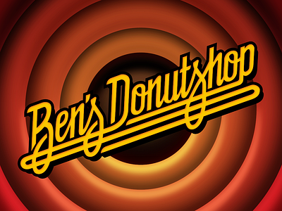 Ben's Donutshop Hand Lettering