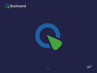 Guicksend brand design branding financial financial logo graphic design latter logo logo logo design minimal logo q latter logo typography wordmark logo