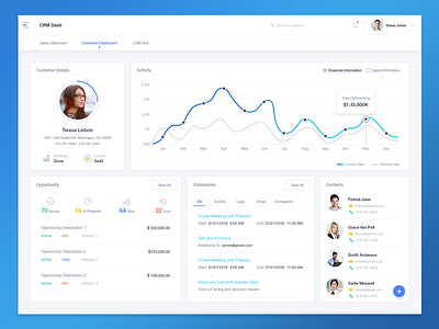 Customer Dashboard - CRM