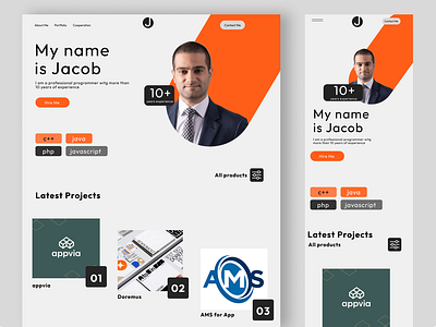 Jacob Personal Profile Website