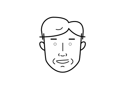 Steve avatar boy character illustration illustrator line lines men simple stroke strokes