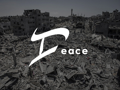 Peace in the Middle East font free work israel logo palestine side project typography