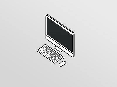 imac isometric apple icon illustration imac isometric vector