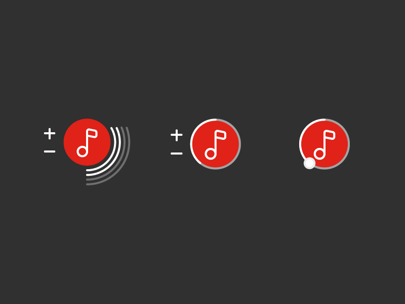 Sound volume button by Jonathan de Roos on Dribbble