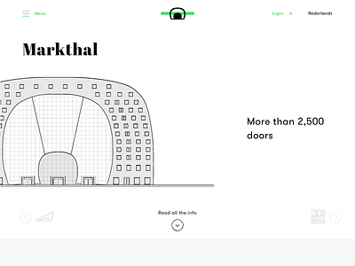 Rotterdam Architecture Detail architecture detailpage experience markthal rotterdam simple simplicity ui ux web