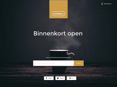 Coming Soon beans branding coffee coming soon dutch interface koffie product product design ui ux website