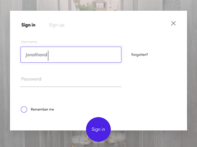 Sign Up Form 002 dailyui flat input interface login sign sign in user webdesign widget