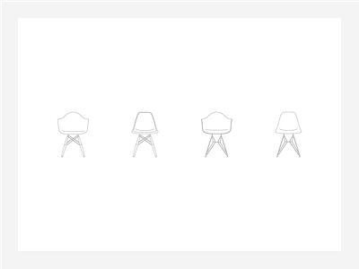 Eames Chairs illustration