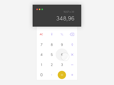 Calculator 004 apple calculator challenge daily dailyui simple ui ux