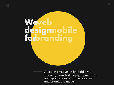 Web Design best ui design best webdesign block flat header modern simple theme ui unique website yellow