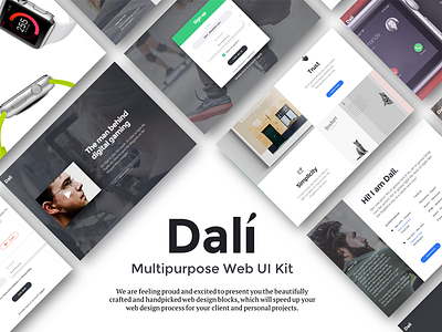 Dali Web Ui Kit best designs best ui kit best web ui kit dali multipurpose web ui kit psd ui ux web ui kit website builder