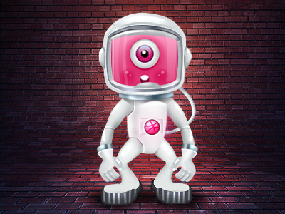 Dribbble Astronaut 3d creative dribbble gui icon ipad iphone photoshop ui ui design user interface user interface design