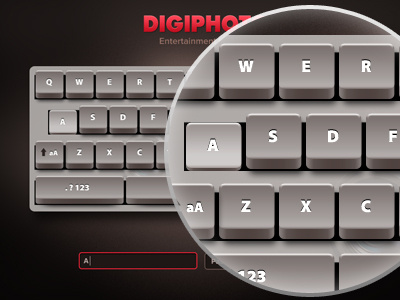 Keyboard - Login Panel 3d awesome best cool creative creativity designer designers detailed icon interface designer ipad iphone keyboard login login panel logo perfect photoshop pixel pixel perfect ui ui design ui designer user interface user interface design user interface designer web websites