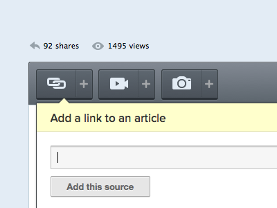 Add a link icons link popover source ui