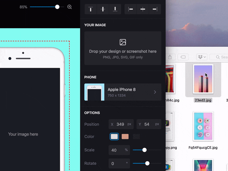 Drop it like it's hot 🔥 drag and drop dropzone file image ui upload ux web
