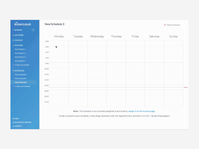 Schedule Interaction drag gif interaction schedule