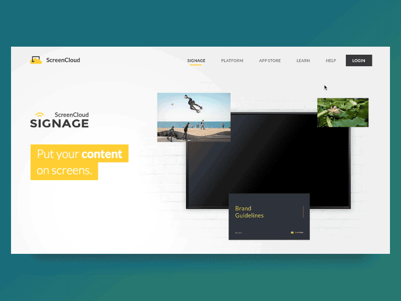 Landing Page Parallax concept