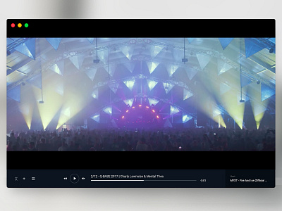 Striiim Mac Video Player (wip) app mac player ui video wip