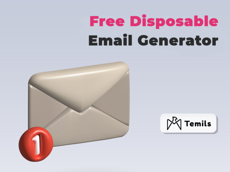 Temils is the Free Disposable Email Generator Tool by Temils1 on Dribbble