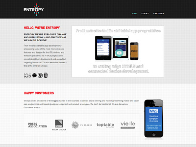 Entropy squarespace website