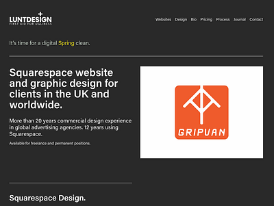 New Luntdesign Website on Squarespace 7.1 branding design graphic design logo squarespace typography website websites