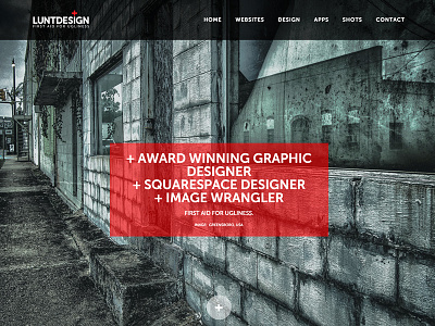 LUNTDESIGN graphic design squarespace typography websites