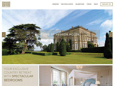 Country House and Film Location - Custom Squarespace template