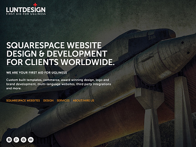 Luntdesign design squarespace typography website