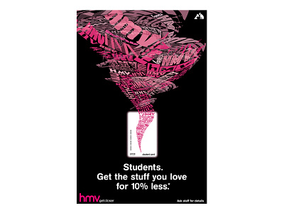 Hmv poster typography