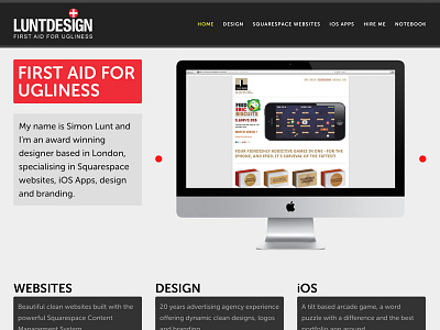 Luntdesign slick squarespace website