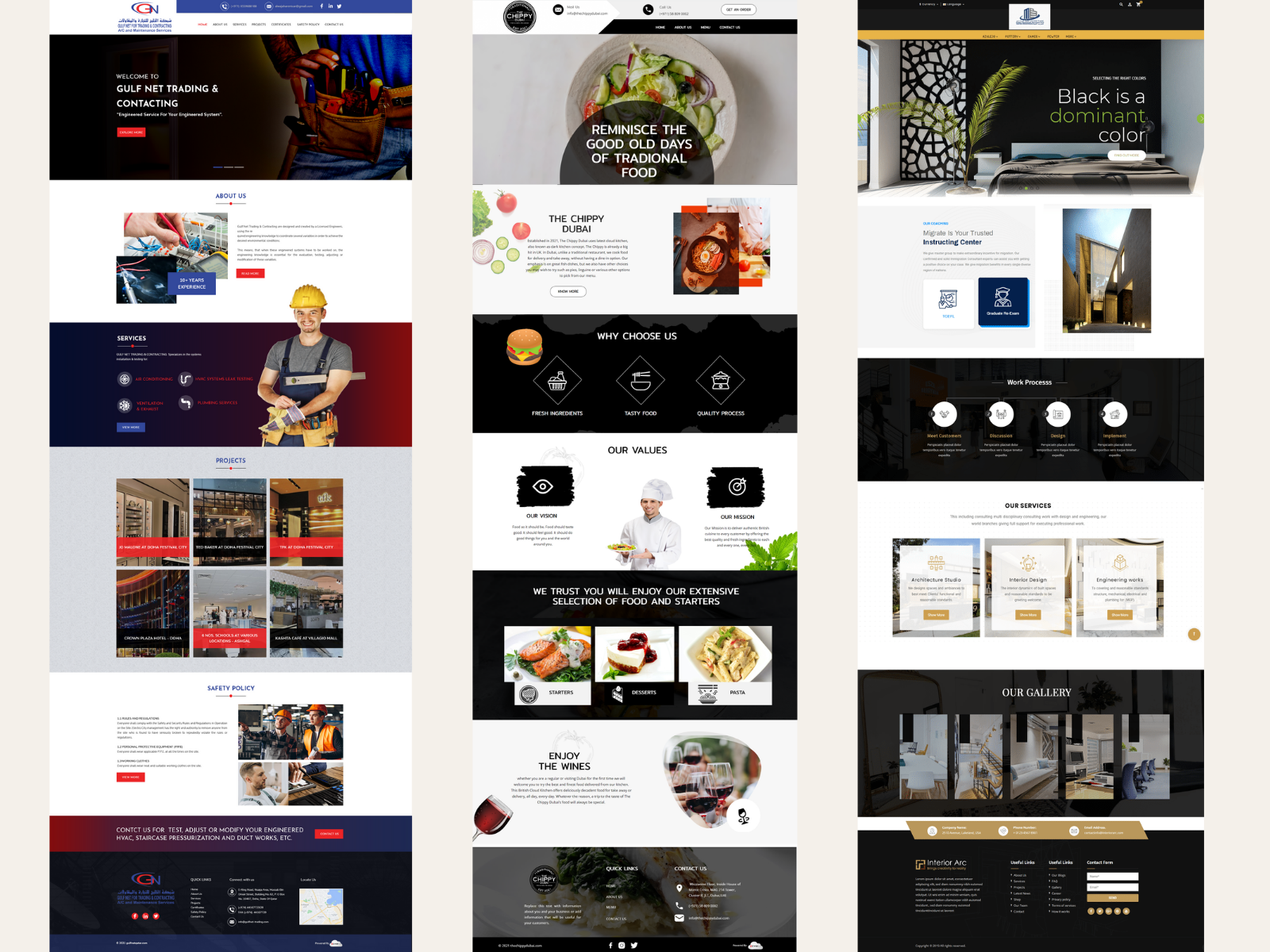 Website Sample Designs by Selma Antony on Dribbble