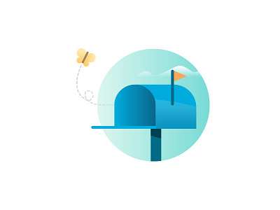 Mailbox illustration mailbox minimalist