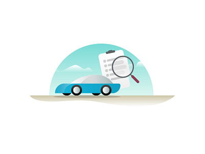 Search page illustration app cars illustration minimalist search