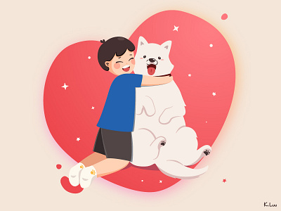 Pet Care App - Promotion Illustration adobe illustrator app design digital flat illustration vector