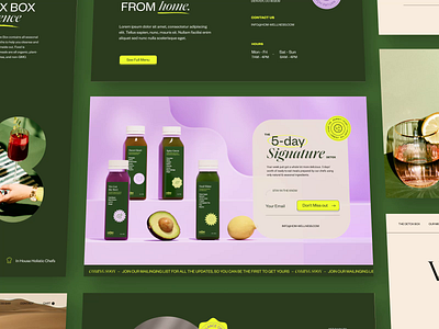 HŌM ✌️Website Screens aftereffects agency animation blog branding clean design desktop drink figma food health muzli product rogue ui ux web design website wellness