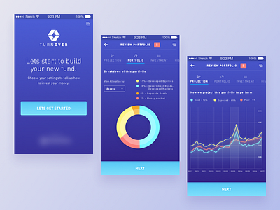 Investment App Concept android finance investment ios sketch