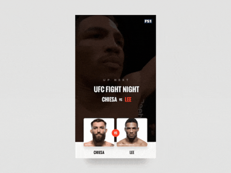 UFC Fight Card - Interaction