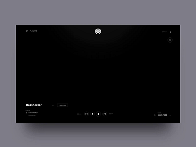 MOS Music Player - Animated after effects animation app c4d minimal sketch softbody webdesign