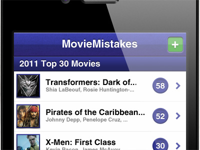 MovieMistakes, mobile friendly