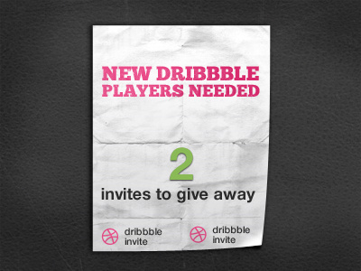 Dribbble invites giveaway