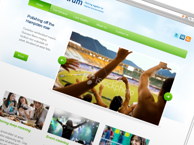 Homepage first draft web design webdesign website