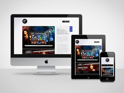 Responsive portfolio site minimal ui web design webdesign website