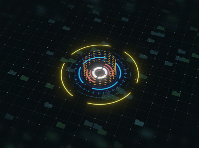 Sci-fi UI 3d design fui illustration sci fi ui