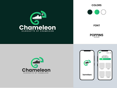 Chameleon Logo Design brand branding chameleon design gaming identity logo mark minimal shoe shoebrand