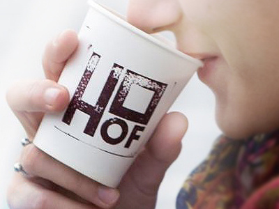 HOF Café Logo Design branding cafe coffee shop logo minimal