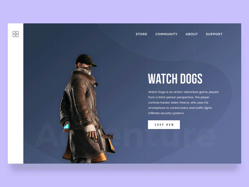 Online Game Store Landing Page