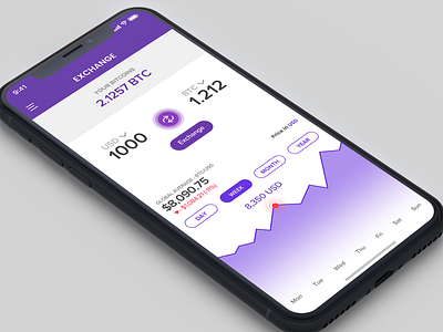 Cryptocurrency Exchange Tracker app bitcoin challenge concept cryptocurrency ios photoshop ui uidesign user interface ux uxdesign